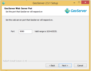 Geoserver Web Server Port
